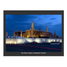Der königliche Tempel in Bangkok Thailand Postkarte