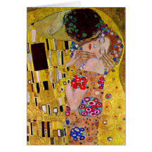 Der Kuss (Detail) durch Gustav Klimt Karten