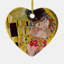 Der Kuss (Detail) durch Gustav Klimt Weihnachtsbaum Ornamente