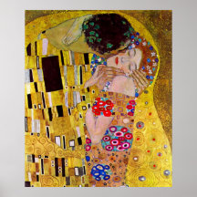 Der Kuss (Detail) durch Gustav Klimt Plakatdruck