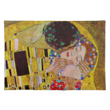 Der Kuss (Detail) durch Gustav Klimt Tisch Sets