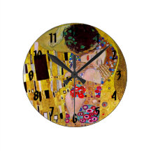 Der Kuss (Detail) durch Gustav Klimt Uhren