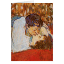Der Kuss durch Toulouse-Lautrec karten