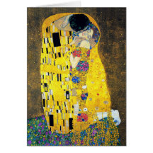 Der Kuss, Gustav Klimt Grußkarte