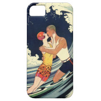 Der Kuss-Vintage Illustration des Surfers casemate hüllen