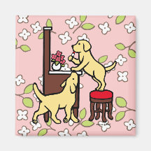 Der Labrador-Welpen-Duo der Mammas Magnete