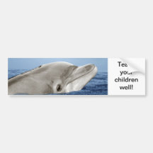 Der lächelnde Delphin Autoaufkleber