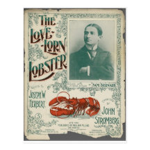Der Liebe-Lorn Hummer Postkarte