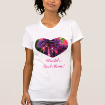 Der lila pinkfarbene Tag der Mutter T-shirt