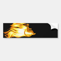 Der lodernde Stuhl Autosticker