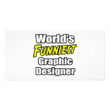 Der lustigste Grafikdesigner der Welt Individuelle Foto Karte