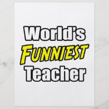 Der lustigste Lehrer der Welt Personalisierte Flyer