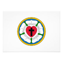 Der Luther RoseLutheranism Martin Luther Personalisierte Ankündigungskarte