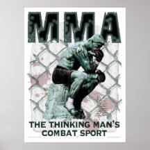 Der MIXED MARTIAL ARTS Denker Plakat