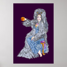 Der Mond-Plakat des Jägers