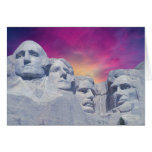 Der Mount Rushmore, Präsidenten South- Dakota, USA Grußkarte