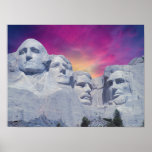 Der Mount Rushmore, Präsidenten South- Dakota, USA Posterdruck