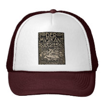 Der Musiker vorbei: Koloman Moser 1909 Trucker Mützen