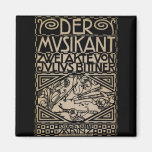 Der Musiker vorbei: Koloman Moser 1909 Magnets