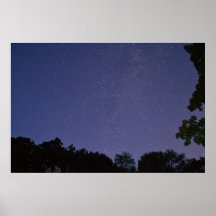Der nächtliche Himmel an der Dämmerung Posterdrucke