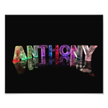 Der Namensanthony in den Lichtern Photodruck