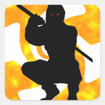 DER NINJAS MOMENT QUADRATSTICKER