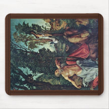 Der Penitent St Jerome durch Cranach D. Ä. Lucas ( Mousepad