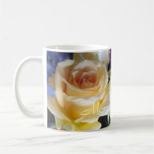 Der Pfirsich-Rosen-Becher der Mammas Tasse