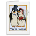 Der Pinguin, der Sie Wedding- ist, sind eingeladen