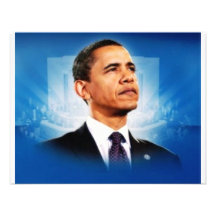 Der Präsident Obama Individuelle Ankündigungskarte