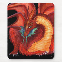 Der rote Drache Mauspads