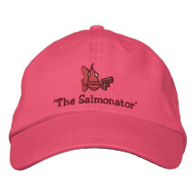 "Der Salmonator" - gestickte Hut Bestickte Baseballmütze