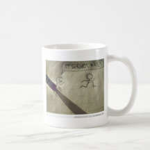 Der schlechtere Albtraum des Strichmännchens Kaffee Tasse