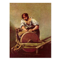 Der Schleifer - Francisco de Goya Postkarte