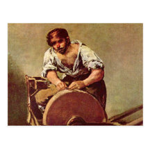 Der Schleifer - Francisco de Goya Postkarten