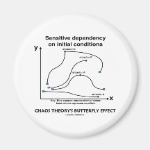 Der Schmetterlings-Effekt der Chaos-Theorie Kühlschrankmagnete
