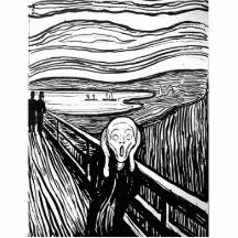 Der Schrei durch Edvard Munch Fotostatuen