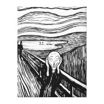 Der Schrei durch Edvard Munch Galerie Faltleinwand
