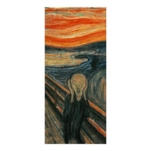 Der Schrei durch Edvard Munch Karten Druck