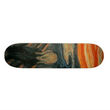 Der Schrei durch Edvard Munch Individuelle Skatedecks