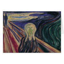 Der Schrei durch Edvard Munch, Vintager Expression Grußkarte