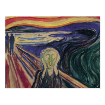 Der Schrei durch Edvard Munch, Vintager Expression Postkarten