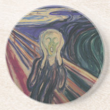 Der Schrei durch Edvard Munch, Vintager Expression Untersetzer