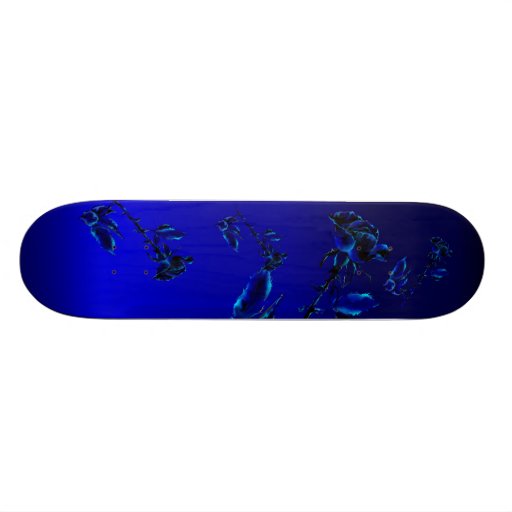 Der schwarze RoseSkateboard Personalisiertes Deck