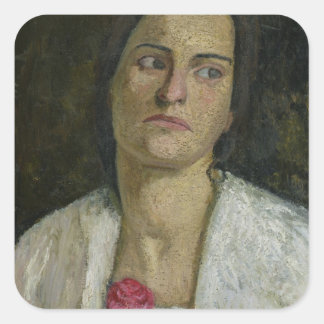Der Sculptress Clara Rilke-Westhoff 1905 Quadratischer Aufkleber