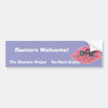 Der Sharpie Ninjas Logo-Autoaufkleber