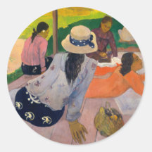 Der Siesta - Paul Gauguin Aufkleber
