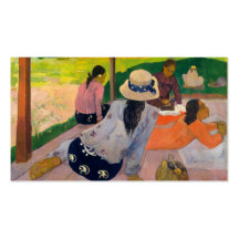 Der Siesta - Paul Gauguin Visitenkarten Vorlagen