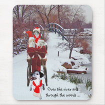 Der Sleigh-Fahrt des Kätzchens mousepads