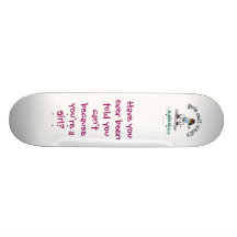 Der Snowboarding der dunklen Frauen Personalisiertes Skatedeck